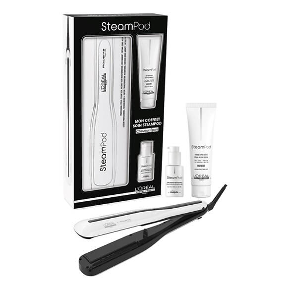 Lisseur Steampod, Crème et Sérum - Coffret Cheveux Epais, L'Oréal Professionnel